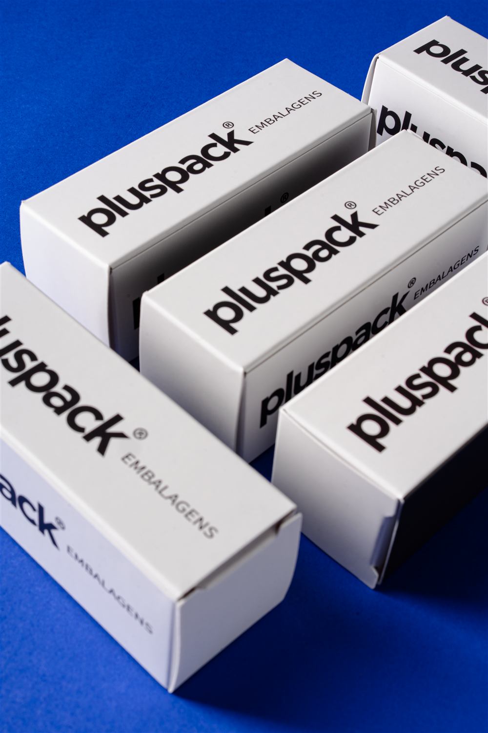 Caixas corporativas personalizadas com o logotipo da empresa, exemplo de embalagem empresarial